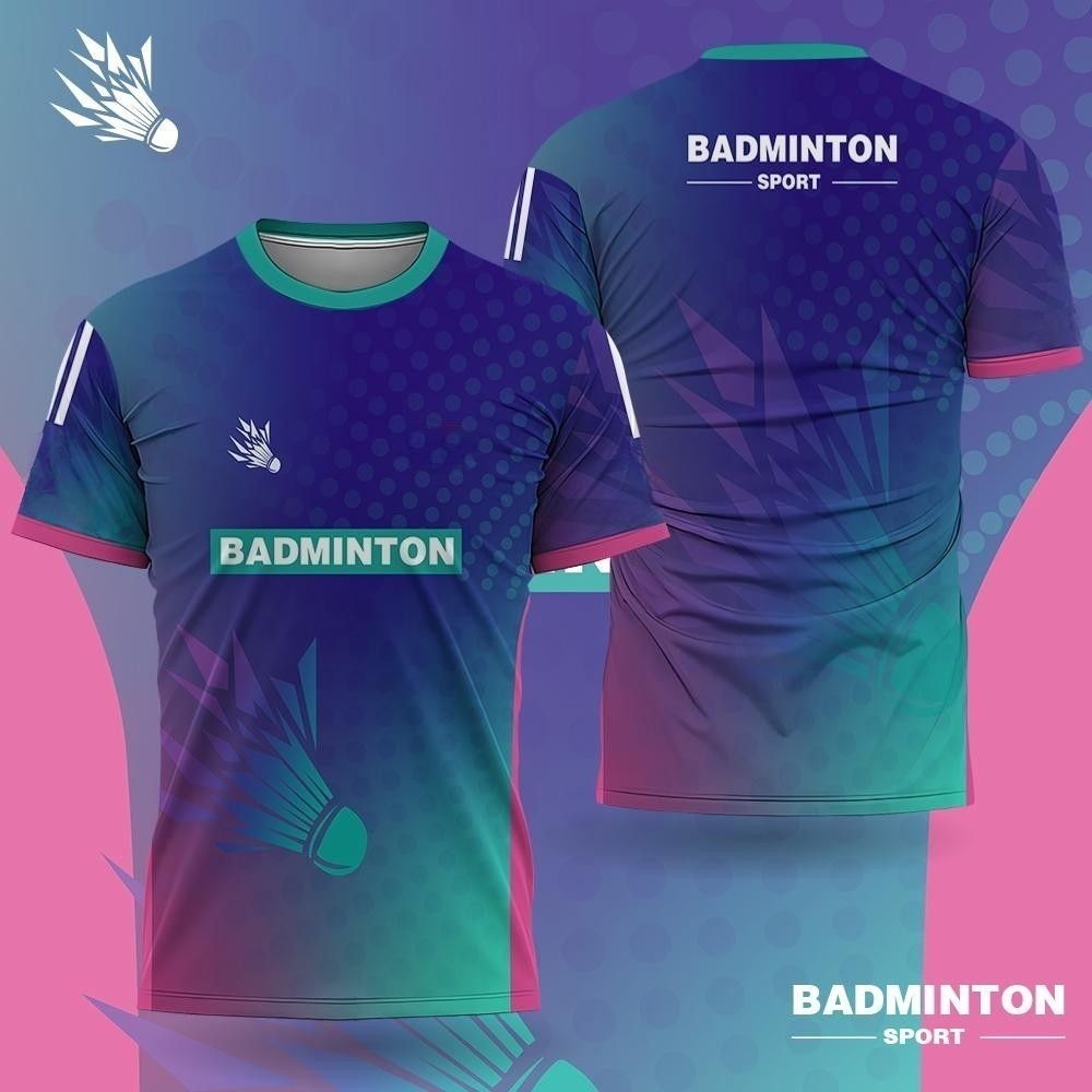 Badminton Logo - Abbigliamento da badminton da uomo T-shirt