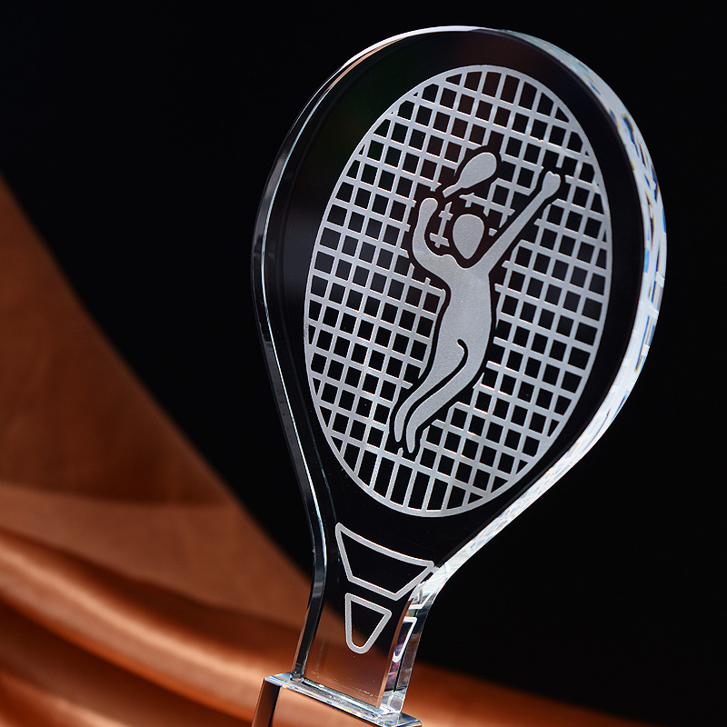 Trofeo di cristallo personaliz - Badminton Logo recensione e prezzo